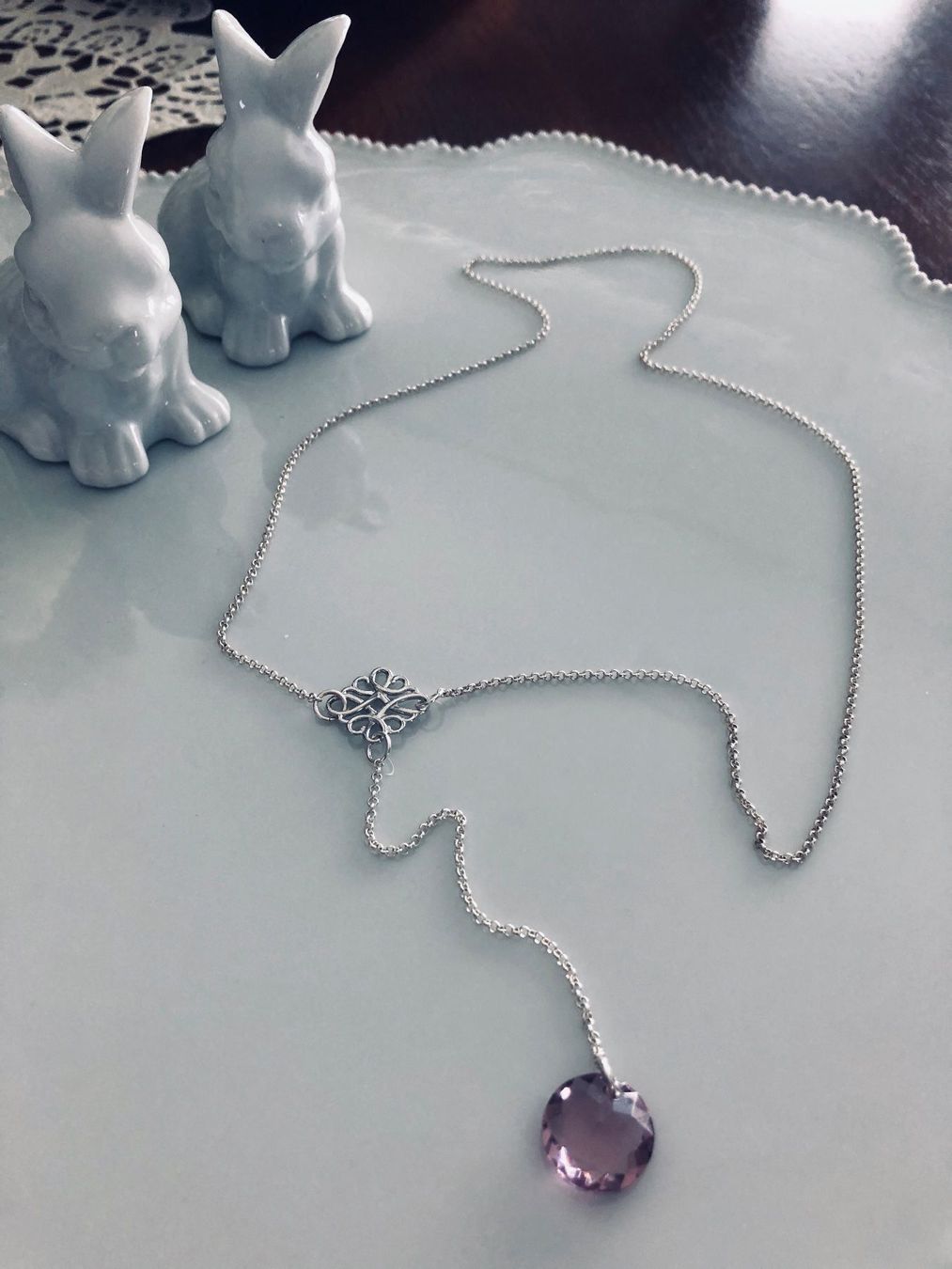 Catenine: Silber Kette mit SWAROVSKI Kristall NEU – Nuovo (secondo la descrizione) da Winkel venduto da Luxtime 5