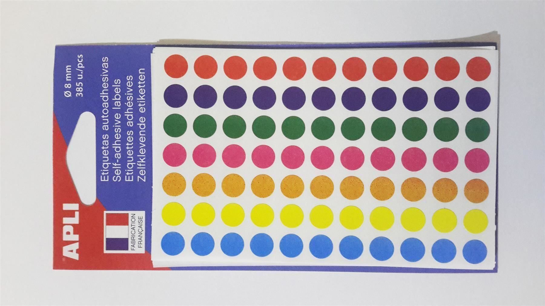 Sticker: Markierungspunkte, bunt, 8mm, 385 Stück – Nuovo e nell'imballaggio originale da St. Gallen venduto da cointec 3