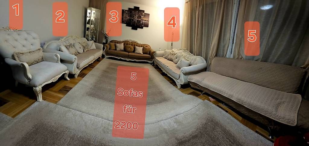 Divani: 5 Sofas wie Neu – Usato da Niederglatt ZH venduto da agi_p5f9