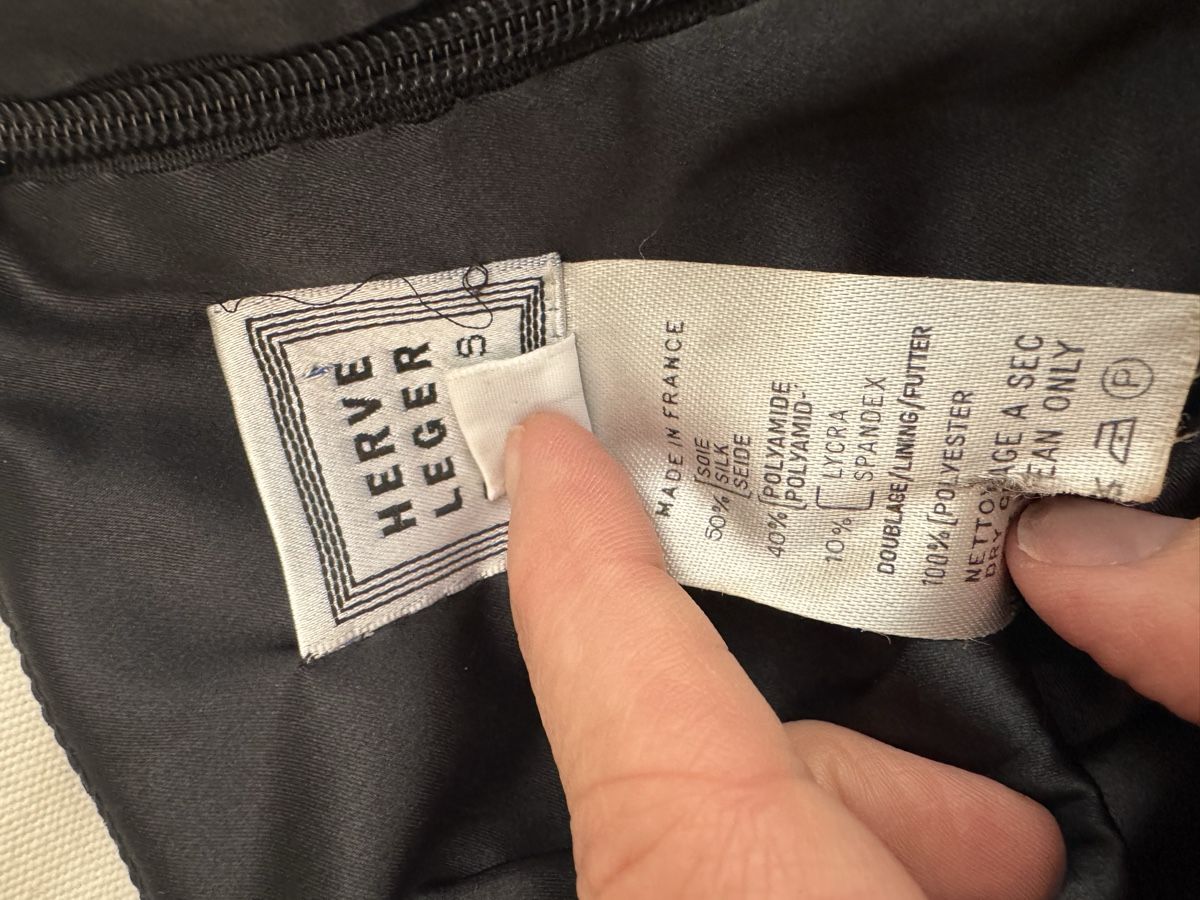 Vestiti: Hervé Léger short Black Dress – Usato da Umiken venduto da RachelStenders 5