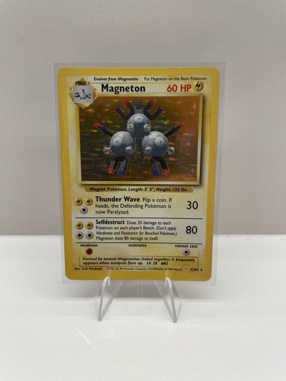 Pokémon Carte collezionabili: Magneton Holo Base 1999 – Usato da Arlesheim venduto da WungaBunga