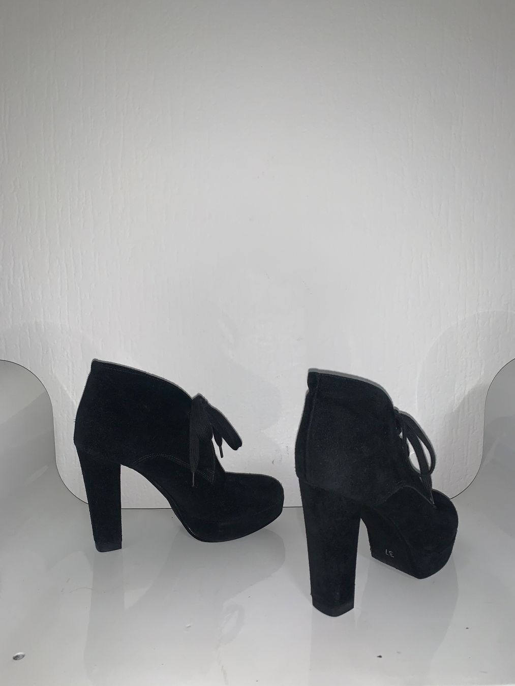 Benetton Scarpe da donna: BENETTON Compensées plateformes daim noir - taille 37 – Usato da Lausanne venduto da Xiaoxi 3