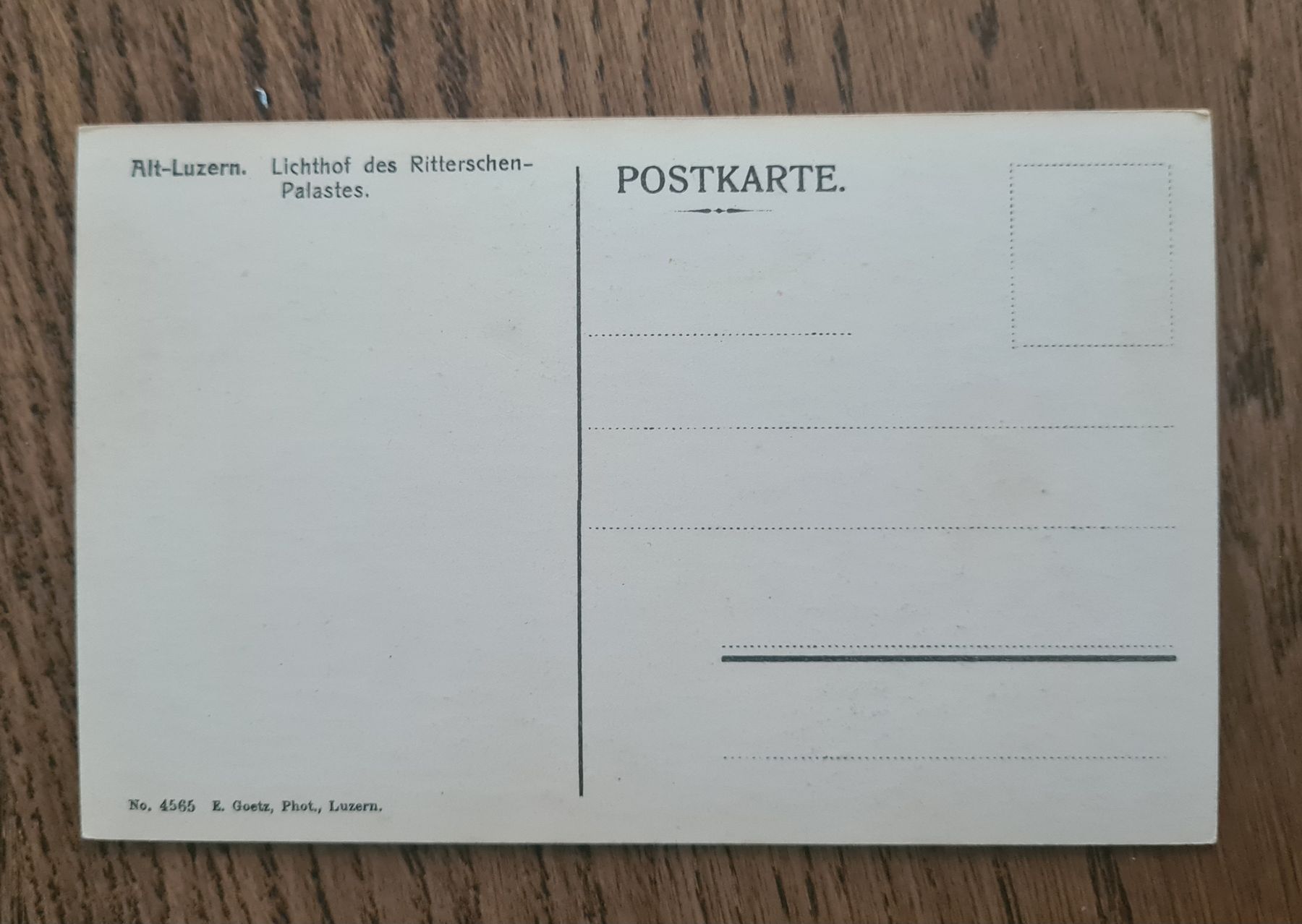 Cartoline postali: Alt Luzern, Ritterscher Palast – Usato da Ebikon venduto da Donar50 1