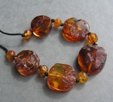 ♥ TOLLE KORDEL KETTE / Baltischer Bernstein ♥