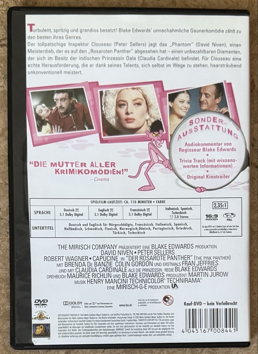Tutti i DVDs: DER ROSAROTE PANTHER  – Nuovo (secondo la descrizione) da Dietikon venduto da AndreaSch01 1