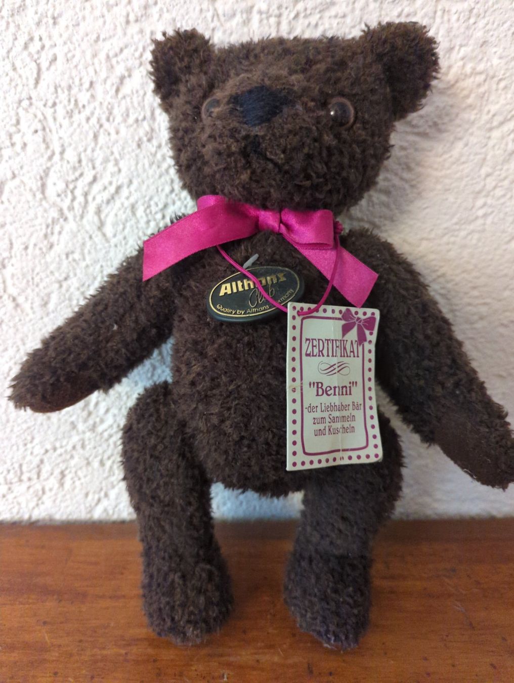 Tomy Giocattoli: Teddybär Berni – Nuovo e nell'imballaggio originale da Dierikon venduto da Jolie 2