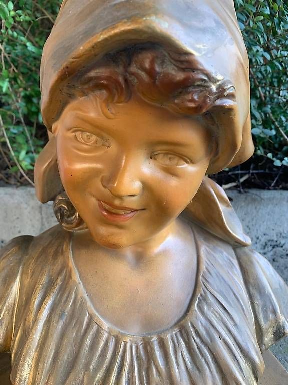 Sculture & Statue: Ausdrucksstarke original Jugendstil Büste – Usato da Rothrist venduto da Oddymanliane 1