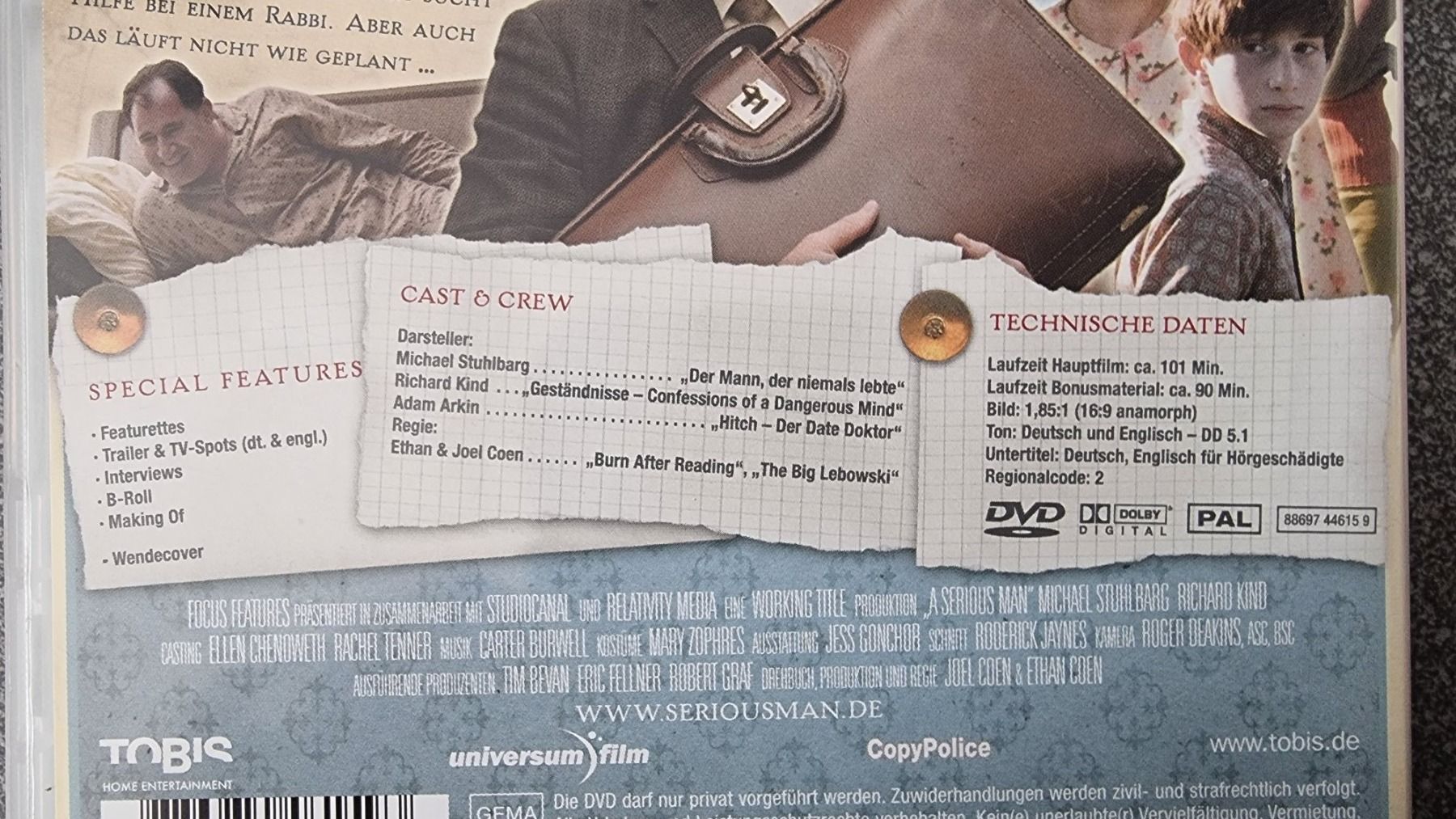 Tous les DVDs: DVD A Serious man – D'occasion à Oetwil am See par fineli2 1