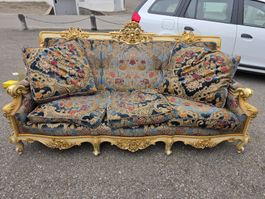 Antike Barock Sofa Garnitur, 3-Sitzer mit Kissen!