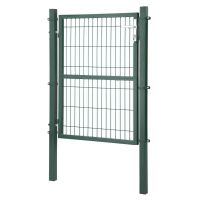 SONGMICS Gartentor Quadratrohr-Grün 125*