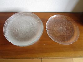 8 GLASSALATTELLER, SIEHE FOTO, AB NUR 1.- FR.