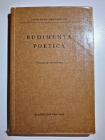 Rudimenta Poetica - Editiones Helveticae