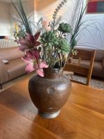 Kupferkanne mit Griff, Antik, Deko, für Blumen