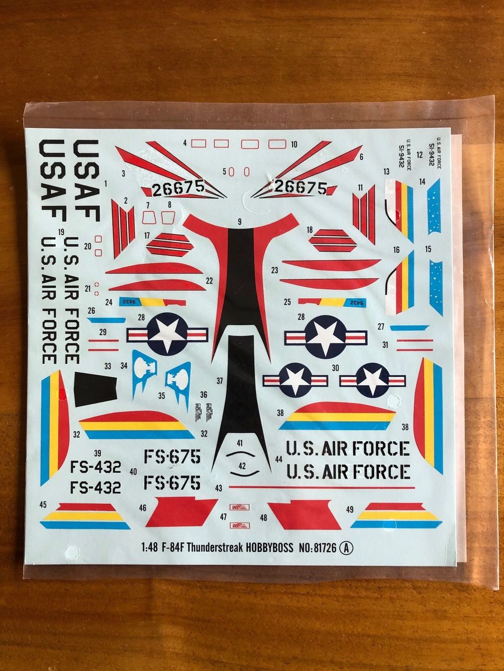 Modellbausätze & Standmodelle: 1/48 Republic F-84F Thunderstreak Decals - USAF – Gebraucht aus Bassersdorf von F-104fan
