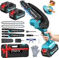 Mini Akku Kettensäge 6 Zoll mit 2x 4000 mAh Akku