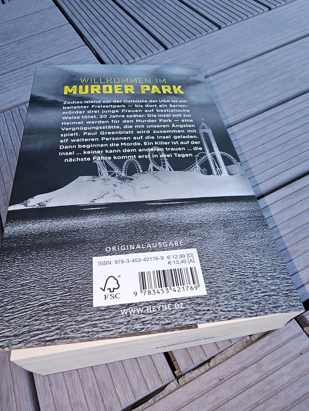 Libri: Thriller! Jonas Winner - Murder Park – Usato da Heiden venduto da Taronia 1
