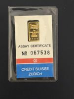 Goldbarren 1g Credit Suisse