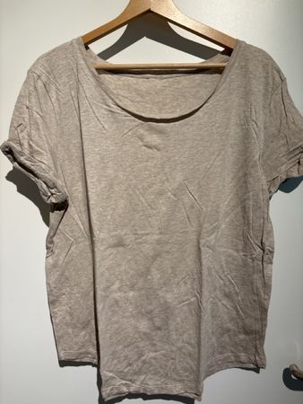 H&M T-Shirt, hellbeige, Gr. L, neuwertig
