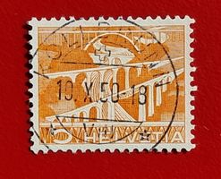 LANDSCHAFT ZITTER 298 VOLLSTEMPEL KOLLBRUNN ZÜRICH 1950