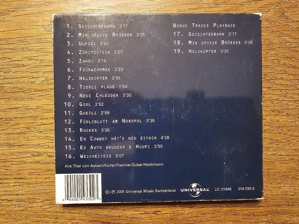 CD: Schtärneföifi "Geischterbahn" 2001 – Usato da Othmarsingen venduto da Kamoff 2