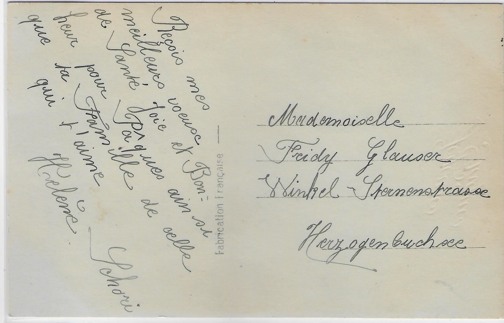 Cartoline postali: Frohe Ostern - Joyeuses Paques - Kleines – Usato da Ettingen venduto da Kartenplanet 1
