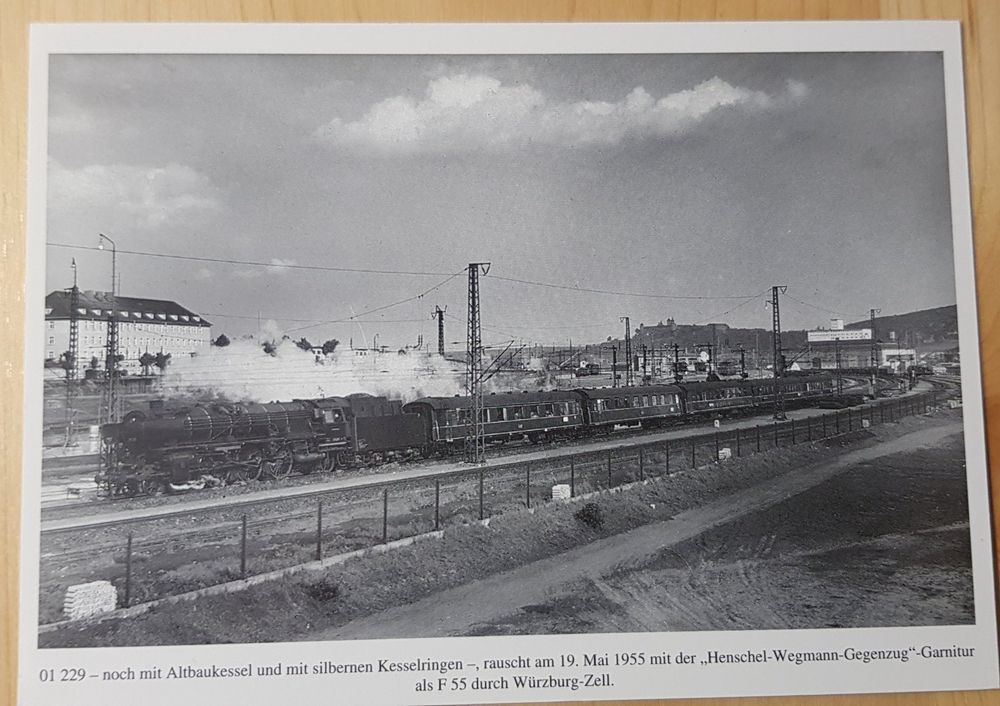 Der Blaue Enzin - Dampflok. Nr. 01 229 - 19.05.1955 (Neuf (Voir ...