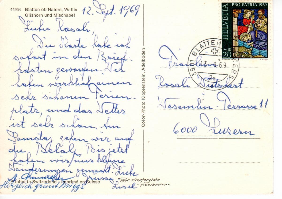 Cartes postales: Blatten ob Naters – D'occasion à Wolhusen par Curver9 1