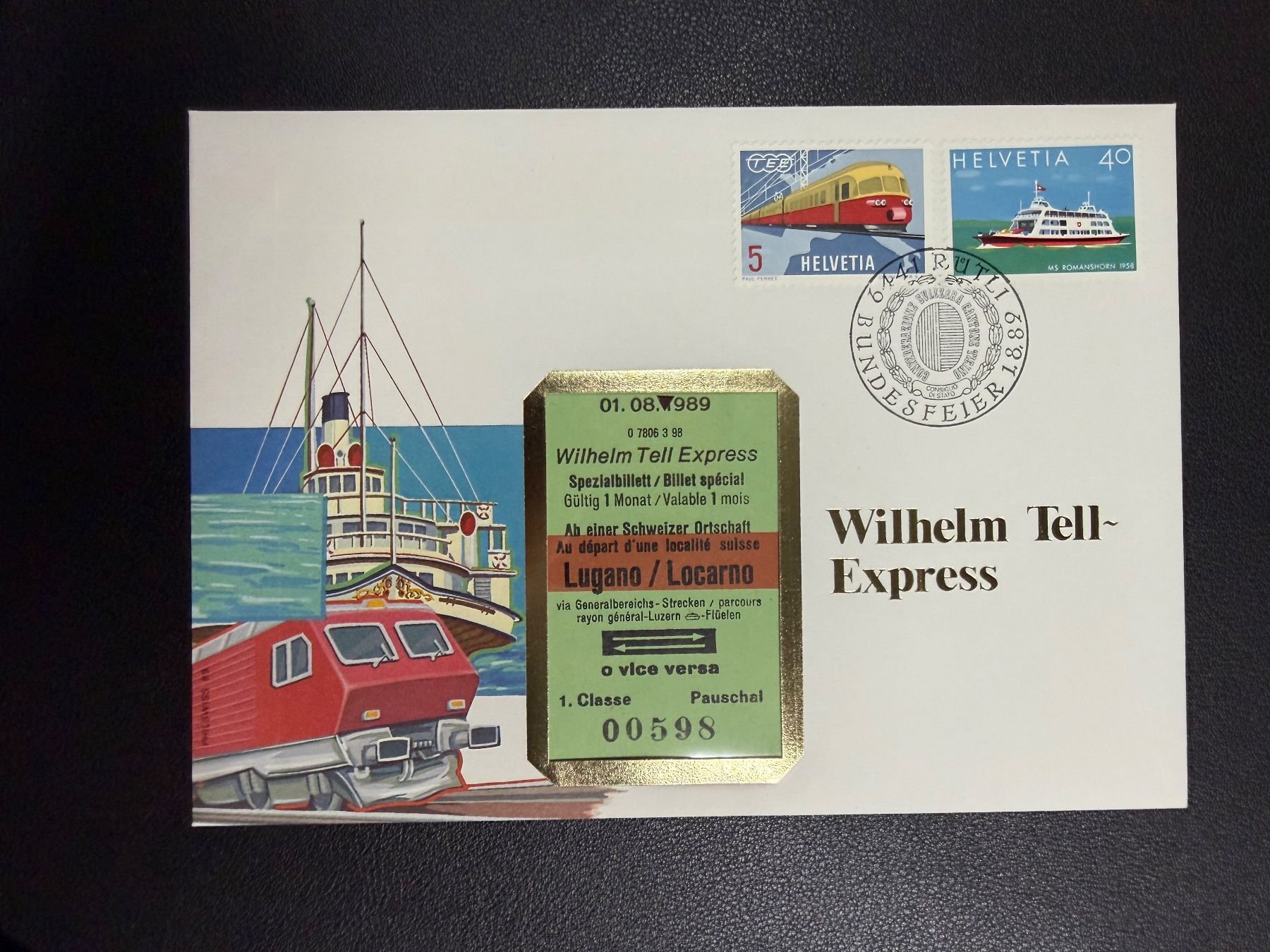 Alle Briefmarken: Wilhelm Tell - Express Sonderbrief 1989 – Gebraucht aus oberrüti von jeanmei