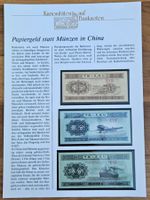 Kuriositäten auf Banknote Papiergeld statt Münzen in China