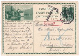 PK 1931 Rasierklingenstpl Neuchâtel 9.03 T + Nachgebühr-Stpl
