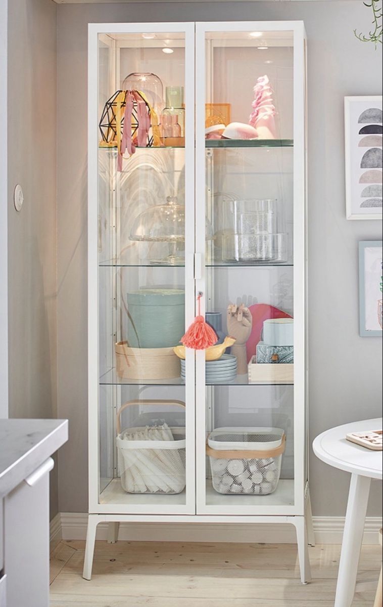 Ikea Vetrine: Ikea Milsbo Glas Vitrine weiß  – Usato da Birr venduto da clodi6 2