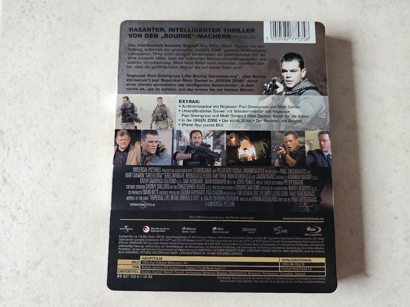 Tutti i DVDs: Green Zone  /  Steelbook Bluray Edition – Usato da Schneisingen venduto da backstore24 1