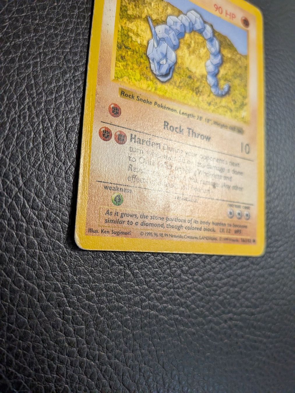 Pokémon Sammelbilder & Trading cards: 1999 Base Set Shadowless Onix 56/102 Ab 1 – Gebraucht aus Paradiso von Pkmn10 1