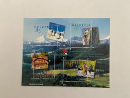 HELVETIA / BLOC DE 4 TIMBRES / 2005