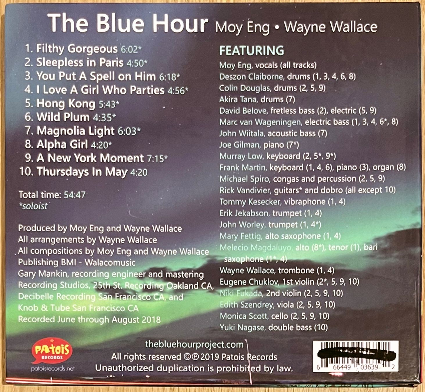 CD: Moy Eng, Wayne Wallace – The Blue Hour – Usato da Martigny venduto da jereq 1