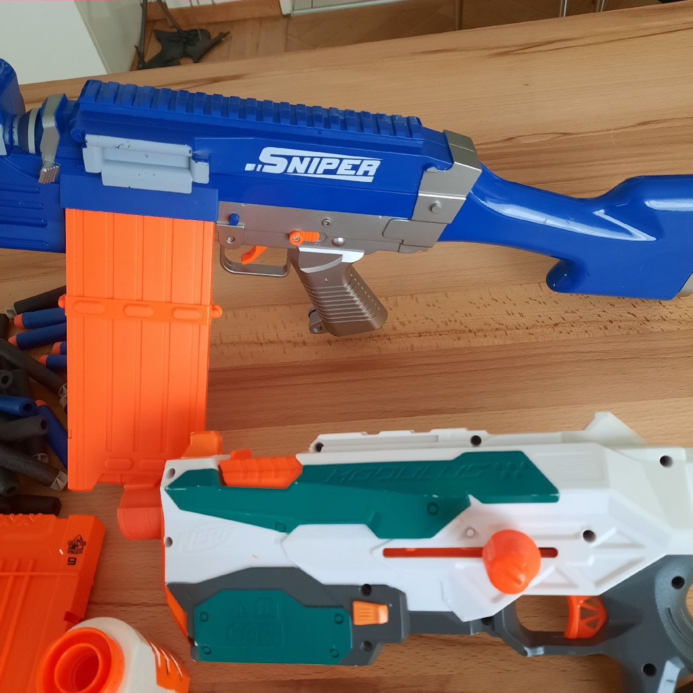 Nerf Giocattoli: Nerf Sortiment Pistole Sniper Gewehr Munition Magazine  – Usato da olten venduto da Laterne50 4