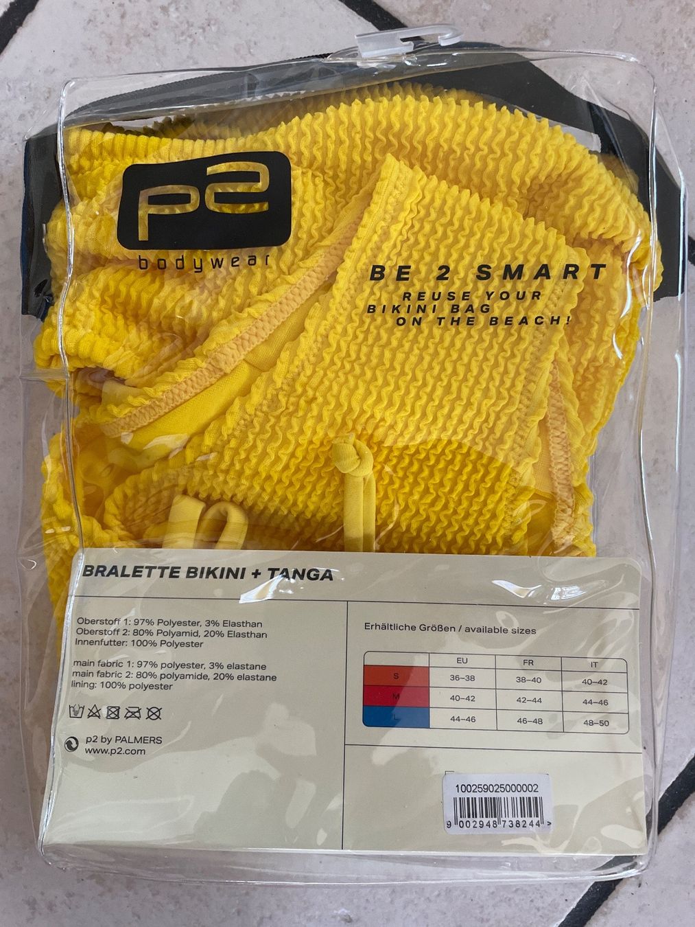 Costumi da bagno & Bikini: Neues gelbes P2 Bikini Gr. M – Nuovo e nell'imballaggio originale da Obergerlafingen venduto da cabo4 1