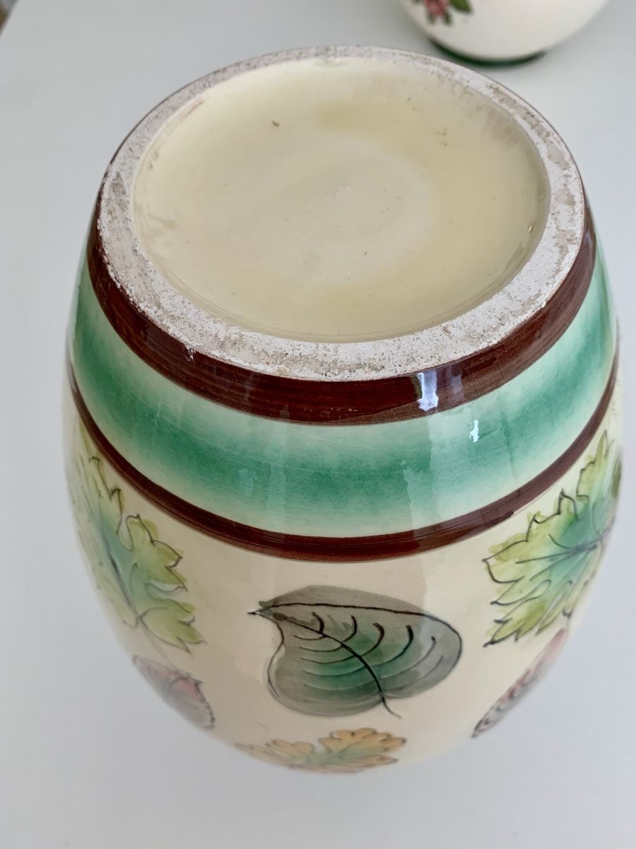 Vasi & Recipienti: Grosse Bodenvase mit schönem Blumenmuster -  K3 – Usato da Erlenbach ZH venduto da Ritschly 2