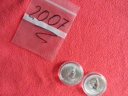 Silbermünze Kanada Maple Leaf 5 Dollars 2007 - Elizabeth II