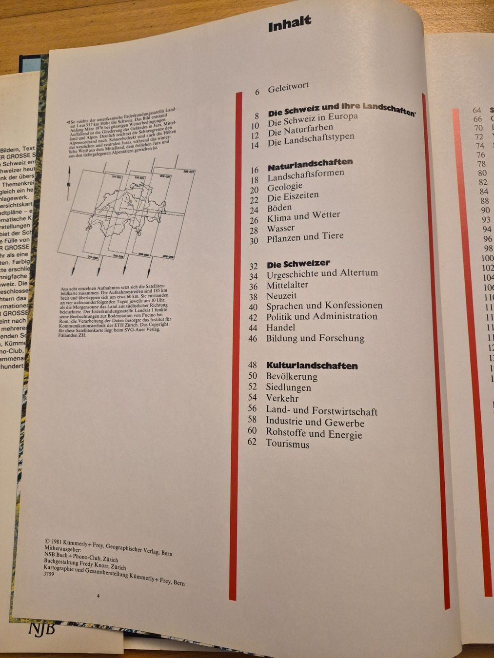 Libri: Der grosse Schweizer Atlas - Kümmerly & Frey - 1981 – Usato da Egg b. Zürich venduto da orwell1984 4