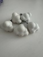 5x Weisse Knaufe - Wolken