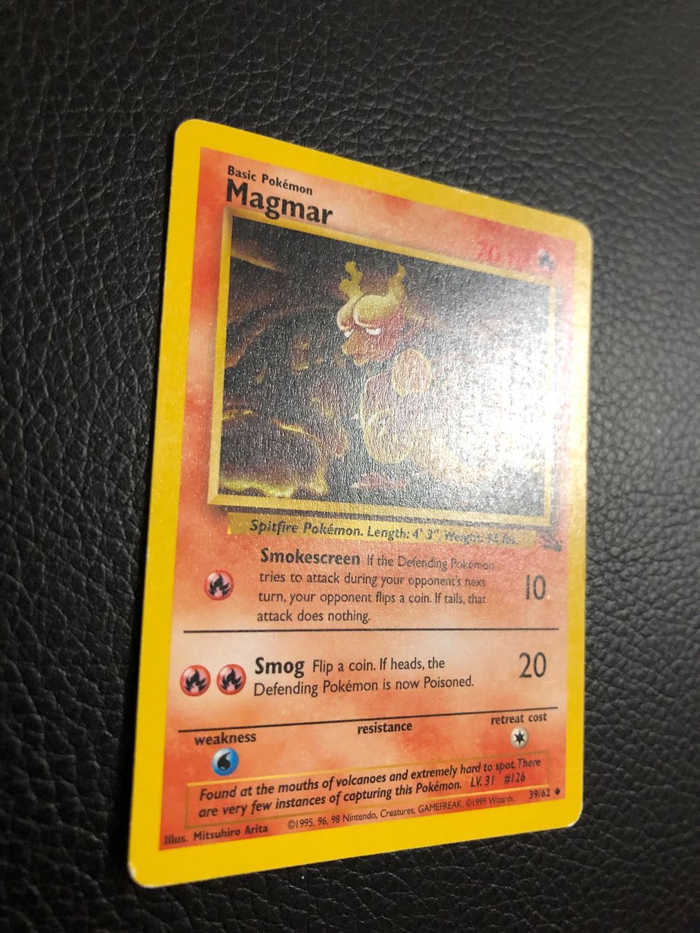 Pokémon Sammelbilder & Trading cards: Fossil Magmar 39/62 Ab 1 – Gebraucht aus Paradiso von Pkmn10 1