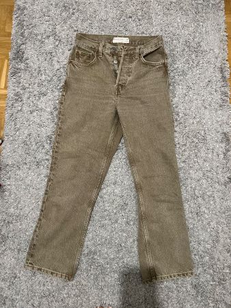 Topshop Jeans Straght / gerade geschnitten , braun / beige