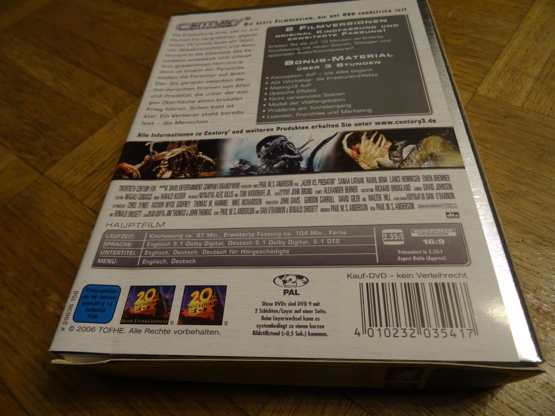 Tutti i DVDs: DVD Alien vs Predator 2-Disc erweiterte Fassung – Usato da Olten venduto da Disc-Verkauf 1