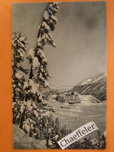Ansichtskarten: 1907 St. Moritz im Winter – Gebraucht aus Zürich von Chaeffeler