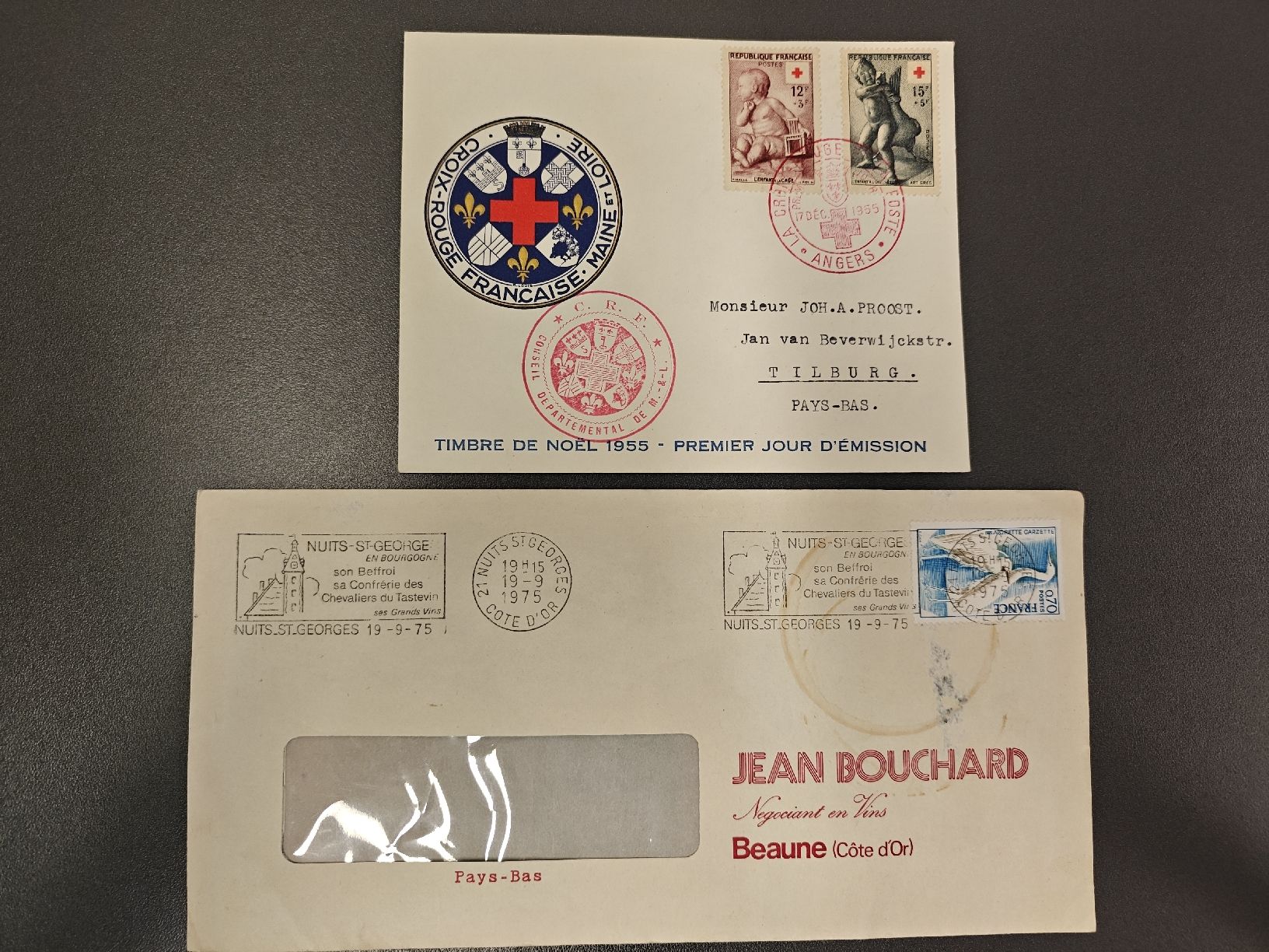 Alle Briefmarken: FDC Briefe mit Stempel Paris 1949-1975 – Gebraucht aus Wädenswil von alex-maxima 1