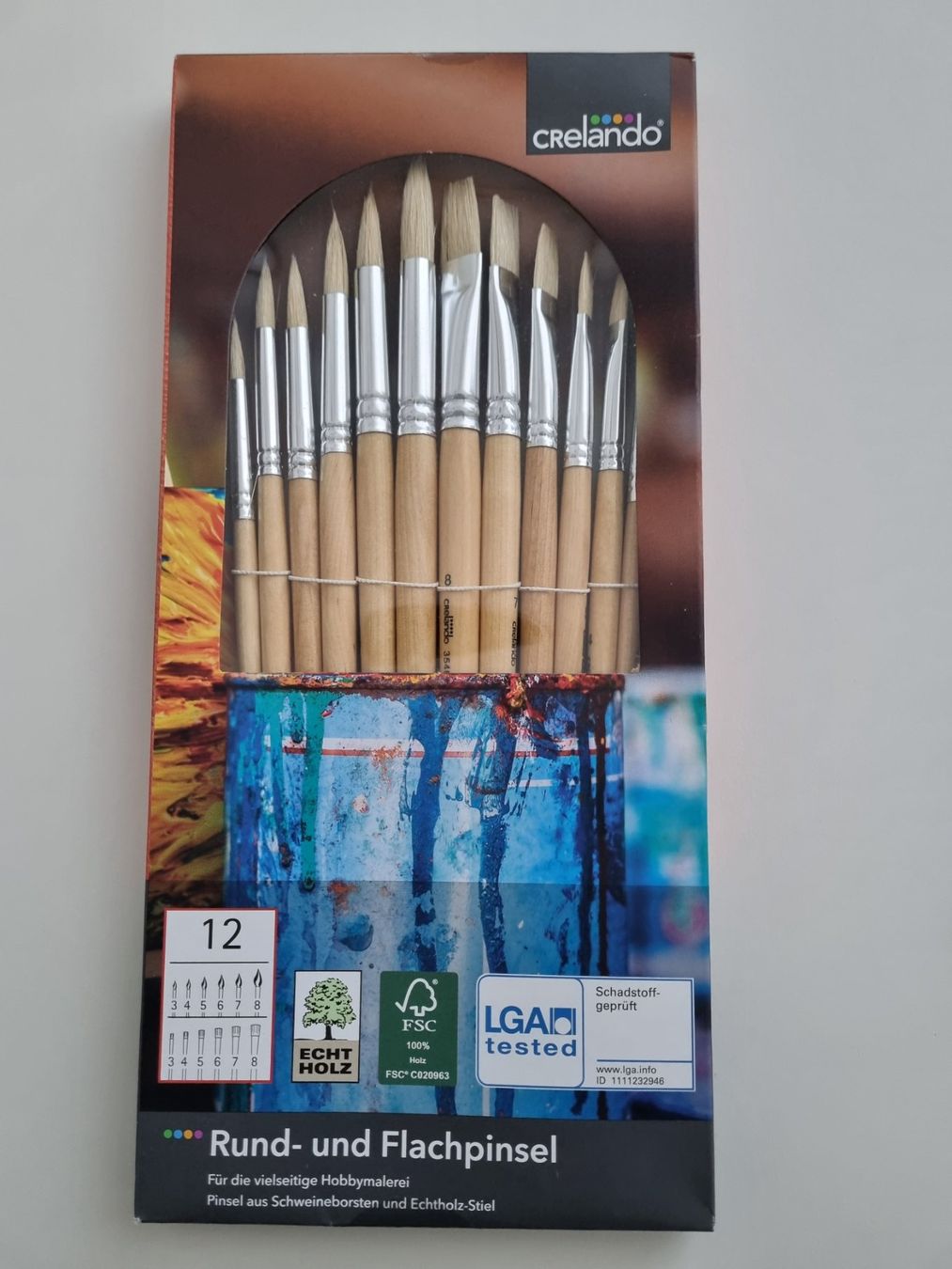 Pennelli: 2 Pinsel Set OVP zum Malen – Nuovo e nell'imballaggio originale da Zofingen venduto da Felpa 2