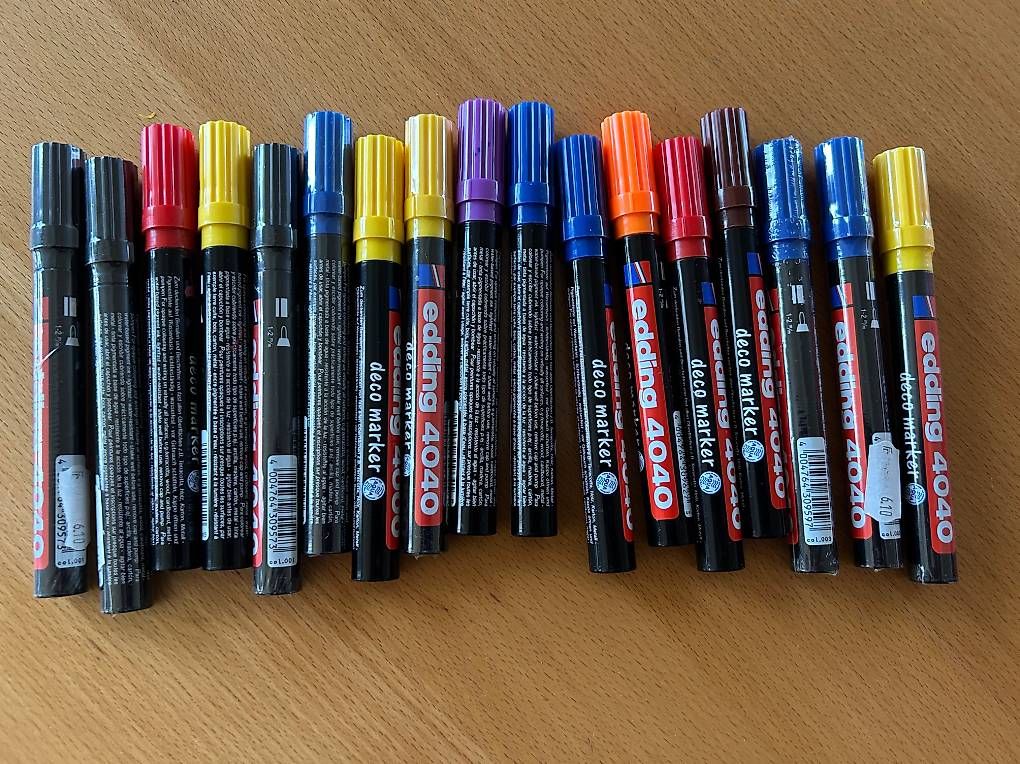 Penna & Evidenziatori: 17 Stk. Edding 4040 Deco Marker – Usato da Giebenach venduto da Molame