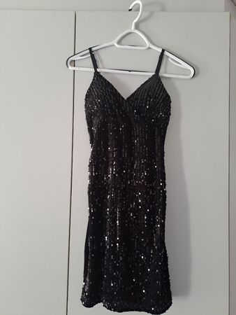 schönes Pailetten Kleid Gr. XS