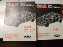 Ford Werkstatthandbuch 1987 Reparatur Continental Mustang...
